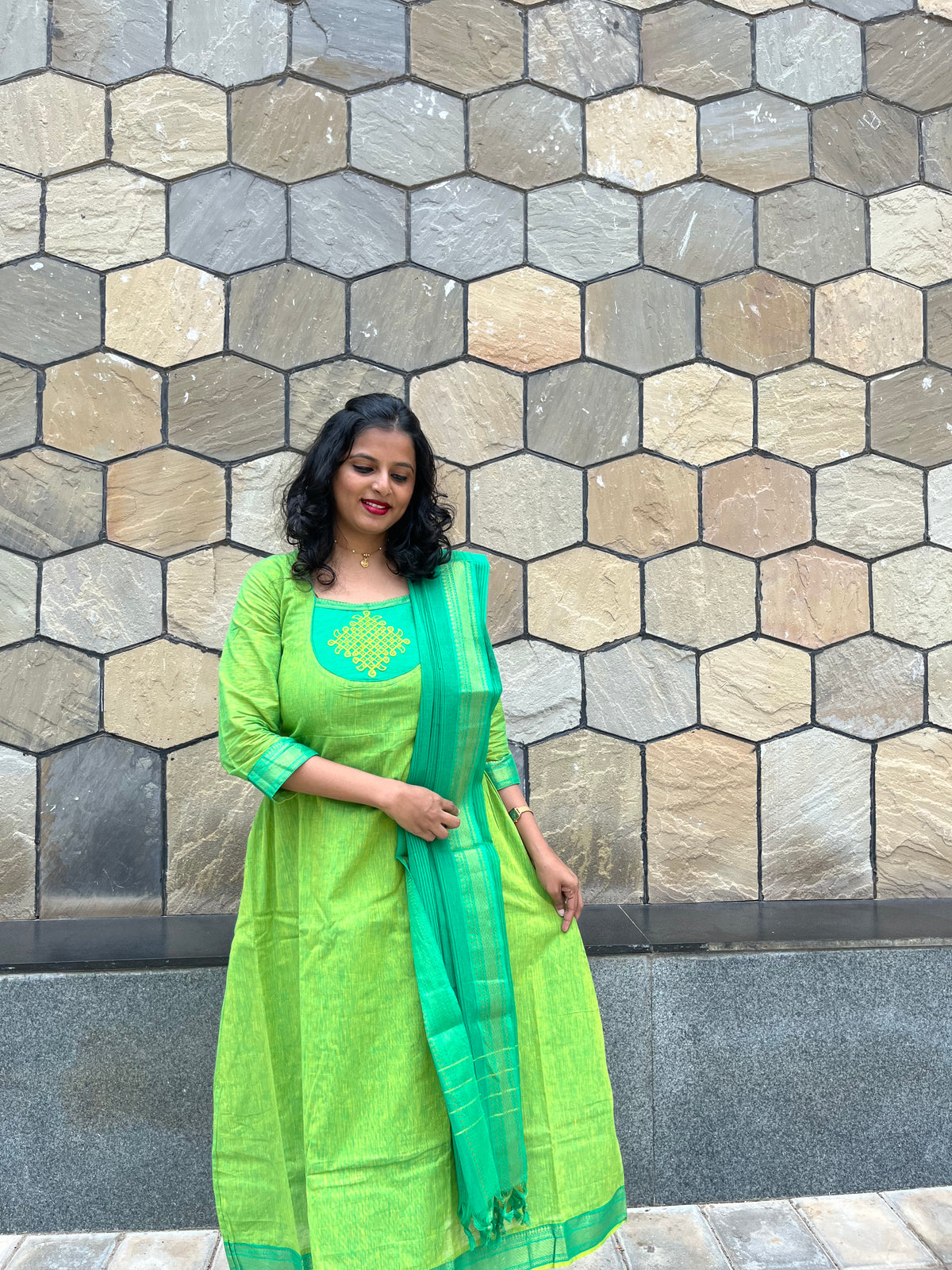 Margazhi - Parrot green