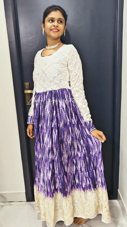 Oodha Mirror Anarkali