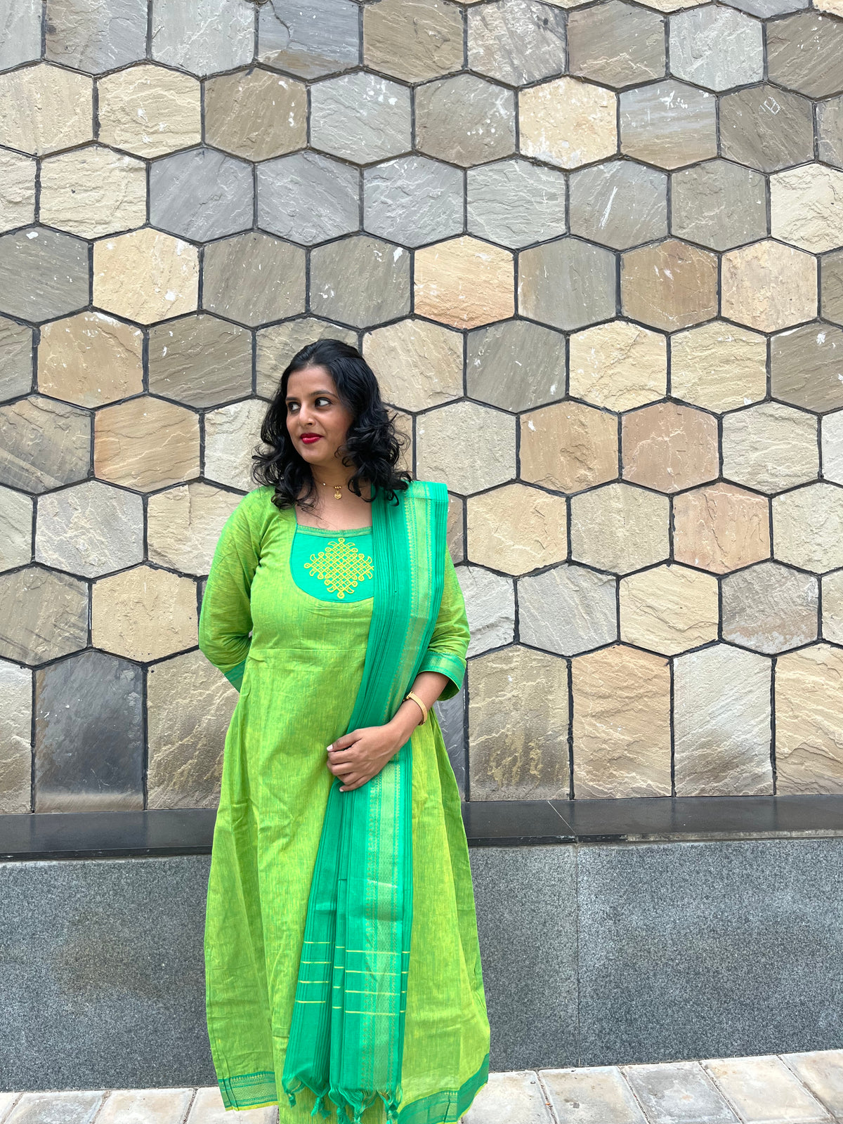 Margazhi - Parrot green