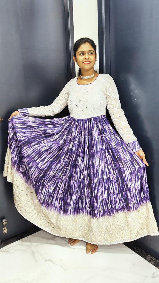 Oodha Mirror Anarkali