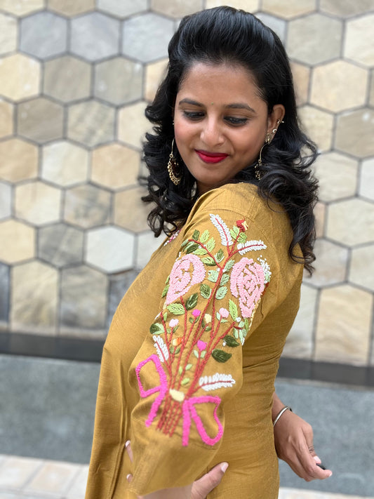 Kavya Raw silk Kurti