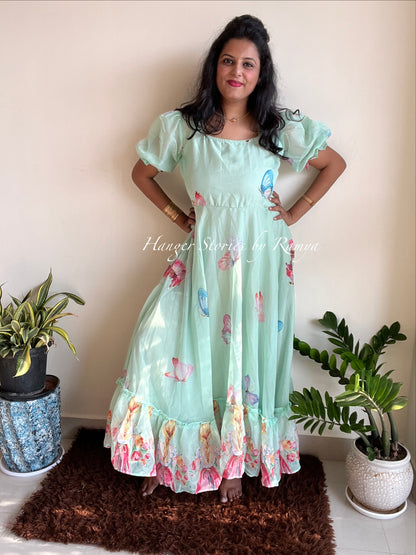 Ruffle girl Pistachio