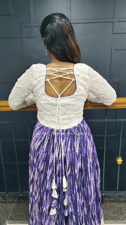 Oodha Mirror Anarkali