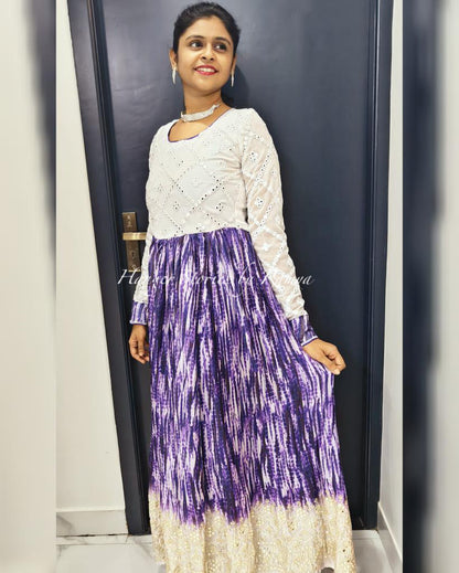 Oodha Mirror Anarkali