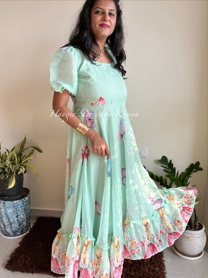 Ruffle girl Pistachio